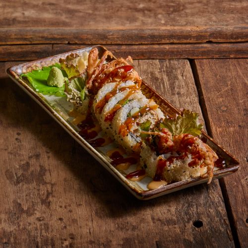 Spider Roll Deep Fried Crab Roll With Sesame